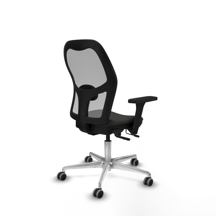 PIQUERAS Y CRESPO Silla de oficina Jorquera con mecanismo Sincro/Traslack Negro y Gris