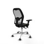 PIQUERAS Y CRESPO Silla de oficina Jorquera con mecanismo Sincro/Traslack Negro y Gris
