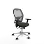 PIQUERAS Y CRESPO Silla de oficina Jorquera con mecanismo Sincro/Traslack Negro y Gris