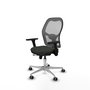 PIQUERAS Y CRESPO Silla de oficina Jorquera con mecanismo Sincro/Traslack Negro y Gris