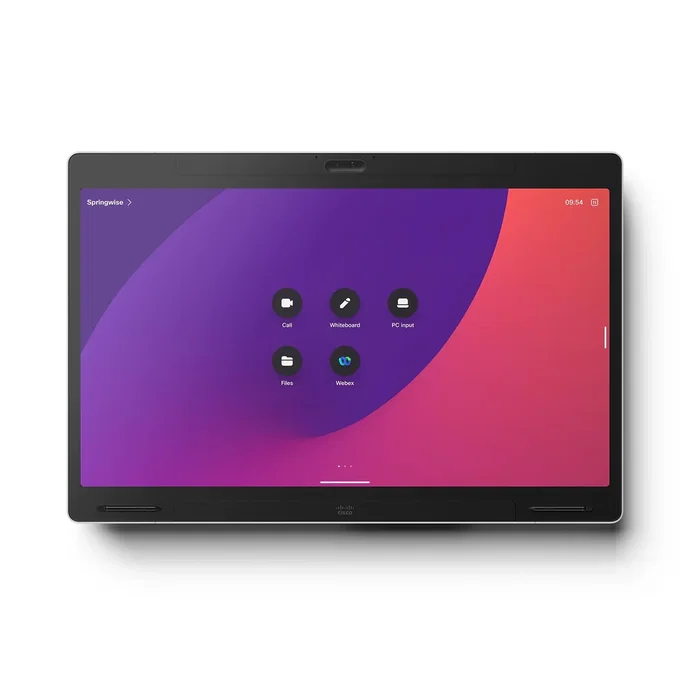 Cisco CS-BRDP55-K9 Sistema de Videoconferencia para Grupo 4K Ultra HD Pantalla Táctil 55" Cámara Doble 48 MP WiFi/Ethernet PoE Incluye Micrófonos y Altavoces