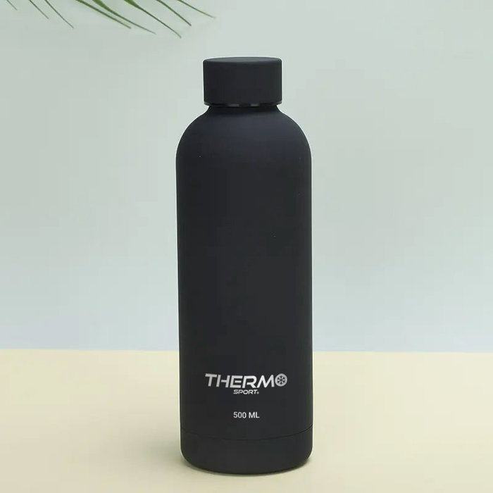 Thermosport Botella Termo Soft Touch 500Ml Negra (6 Unidades)
