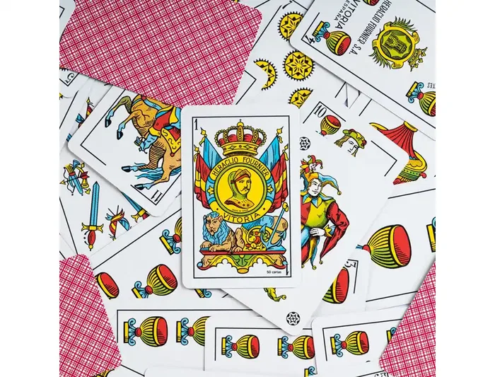 Fournier Baraja Española Nº35 50 Cartas Caras Catalanas 61.5x95mm Cartón 300g/m²