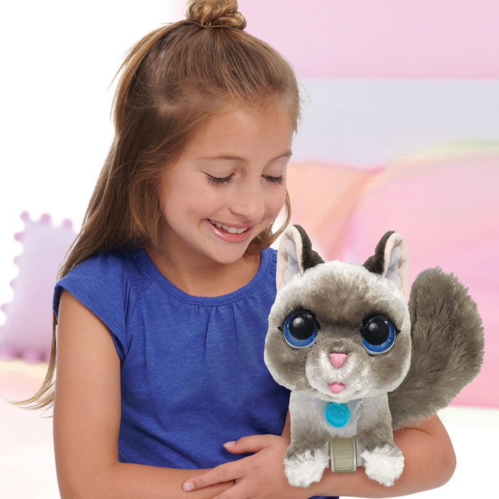 Just Play FurReal Wag-A-Lots Kitty Peluche Interactivo Gris y Blanca Just Play FurReal Wag-A-Lots Kitty Peluche Interactivo Gris y Blanca