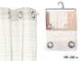 GIFTDECOR Cortina Blanca con Rayas Horizontales
