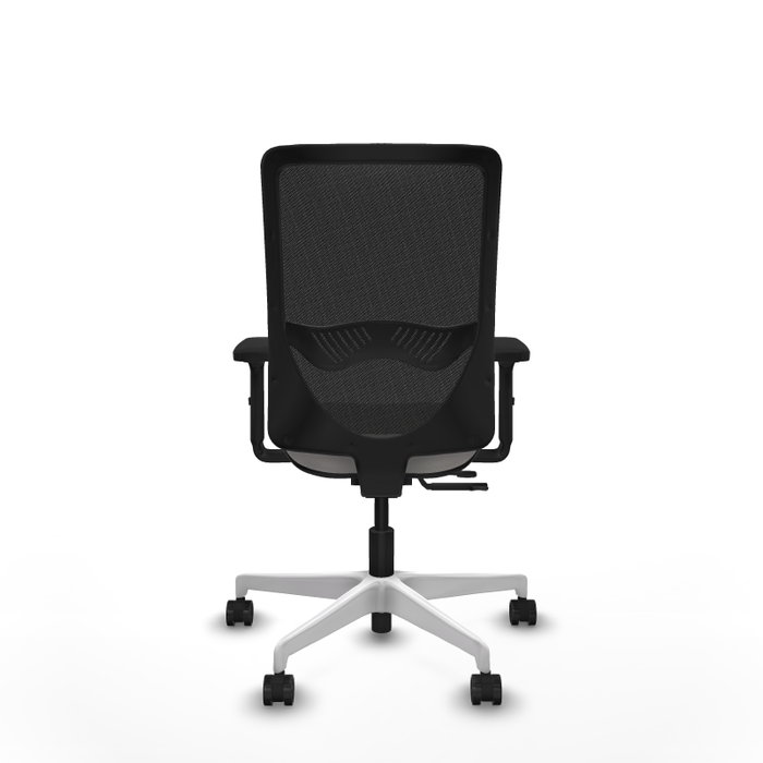 PIQUERAS Y CRESPO Silla de oficina Zulema Blanco/Negro con Mecanismo Sincro/Traslack