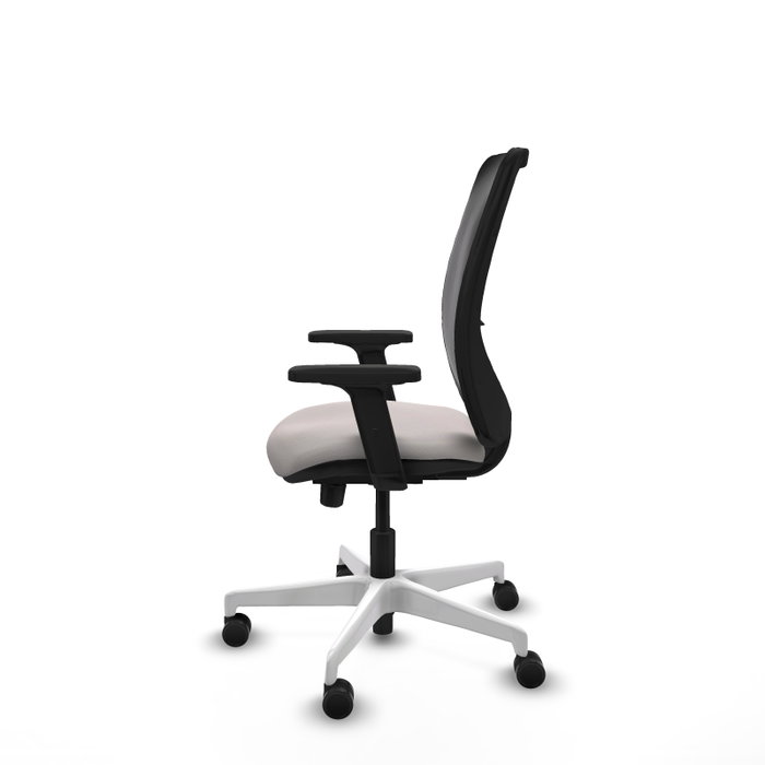 PIQUERAS Y CRESPO Silla de oficina Zulema Blanco/Negro con Mecanismo Sincro/Traslack