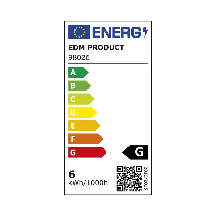 EDM Bombilla LED Esférica P45 E14 6W 500 Lm 360° Luz Cálida/Natural/Fría (3 CCT: 3000K/4000K/6500K) Casquillo Pequeño 220-240V