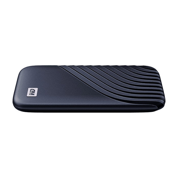 Western Digital My Passport 1 TB USB-C 3.2 Gen 2 SSD Externo NVMe, Lectura 1050 MB/s, Cifrado Hardware, Azul Midnight, Protección por Contraseña