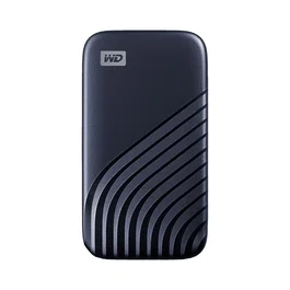 Western Digital My Passport SSD WDBAGF0010BBL - SSD Externo 1TB NVMe USB 3.2 Gen 2 Tipo C, 1050 MB/s, Cifrado Hardware AES 256-bit, Color Azul Medianoche