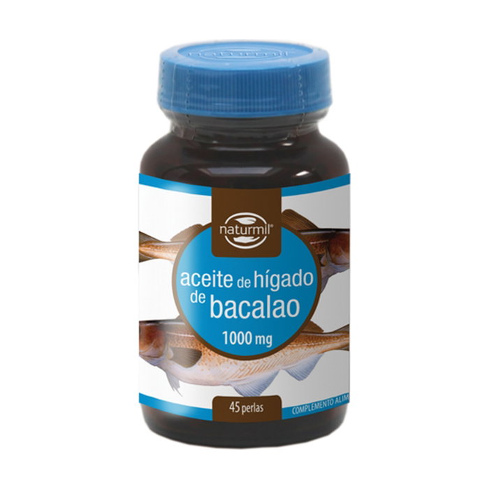 Naturmil Aceite de Hígado de Bacalao 1000mg 45 cápsulas Naturmil Aceite de Hígado de Bacalao 1000mg 45 cápsulas