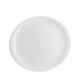 ROYAL PORCELAIN Ellipse Plato Llano Oval 21x19 cm, Plato Ovalado de Vitro Porcelana, Vajilla (Set de 6)