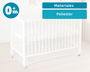 KioKids Mosquitera Blanca Para Cuna Con Cremallera 135x80x65 cm