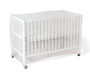 KioKids Mosquitera Blanca Para Cuna Con Cremallera 135x80x65 cm