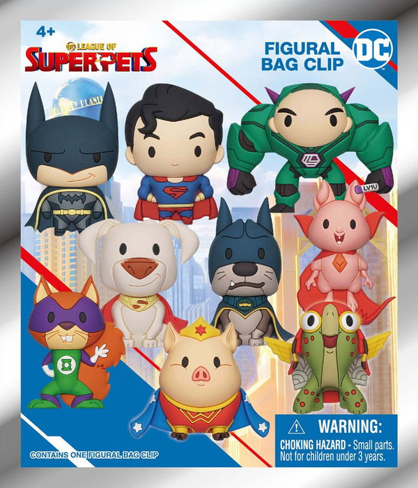 DC Super Pets Colgantes PVC 3D Expositor Series 1 (24)