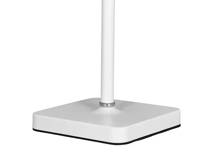 Q-Connect Nova Lámpara de Escritorio LED Recargable USB-C, 2W 200 lm, Temperatura Ajustable 3000K/4000K/6000K, Interruptor Táctil, Metal Blanca