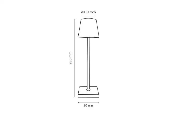 Q-Connect Nova Lámpara de Escritorio LED Recargable USB-C, 2W 200 lm, Temperatura Ajustable 3000K/4000K/6000K, Interruptor Táctil, Metal Blanca