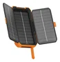 Xtorm XR203 Power Bank Externo 10000 mAh Rugerizado Carga Solar IP65 - Negro/Naranja - 2x USB-C PD 20W, 1x USB-A, Quick Charge 3.0, Linterna