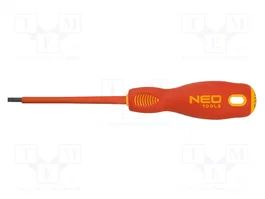 NEO TOOLS Destornillador plano aislado SL 3 de 100 mm