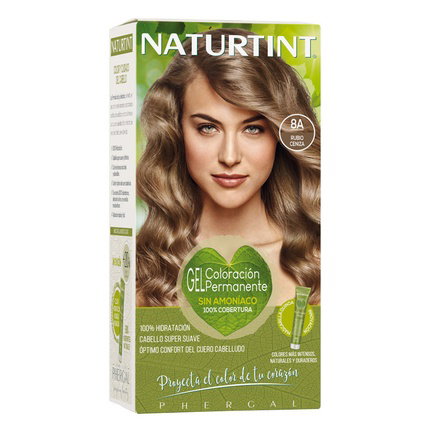 Naturtint Tinte 8A-Rubio Ceniza 170 ml sin amoníaco