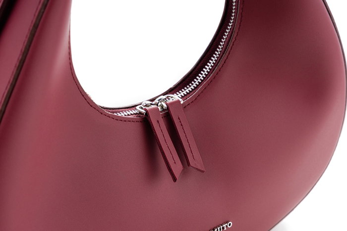 Vince Camuto Bolso Riviera Claret Red - Bolso de mano rojo clarete de piel de polivinilo