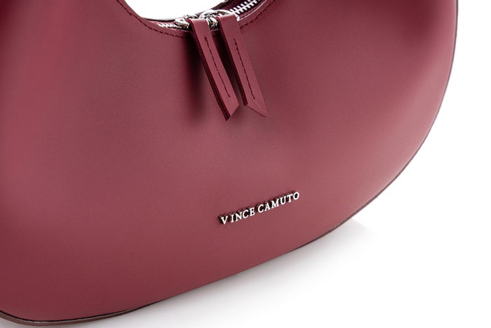 Vince Camuto Bolso Riviera Claret Red - Bolso de mano rojo clarete de piel de polivinilo