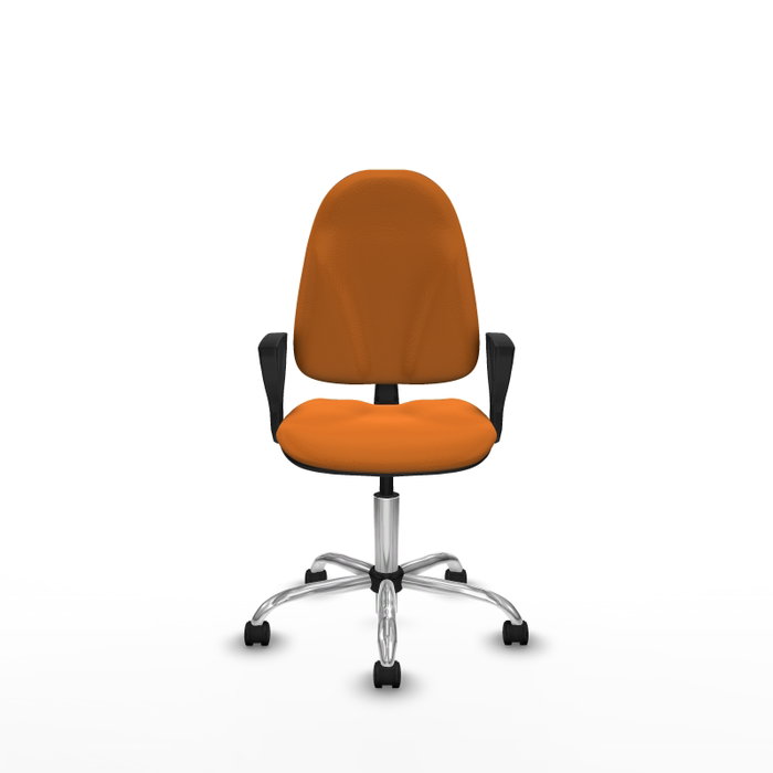PIQUERAS Y CRESPO Silla de oficina Algarra Naranja con Brazos Fijos