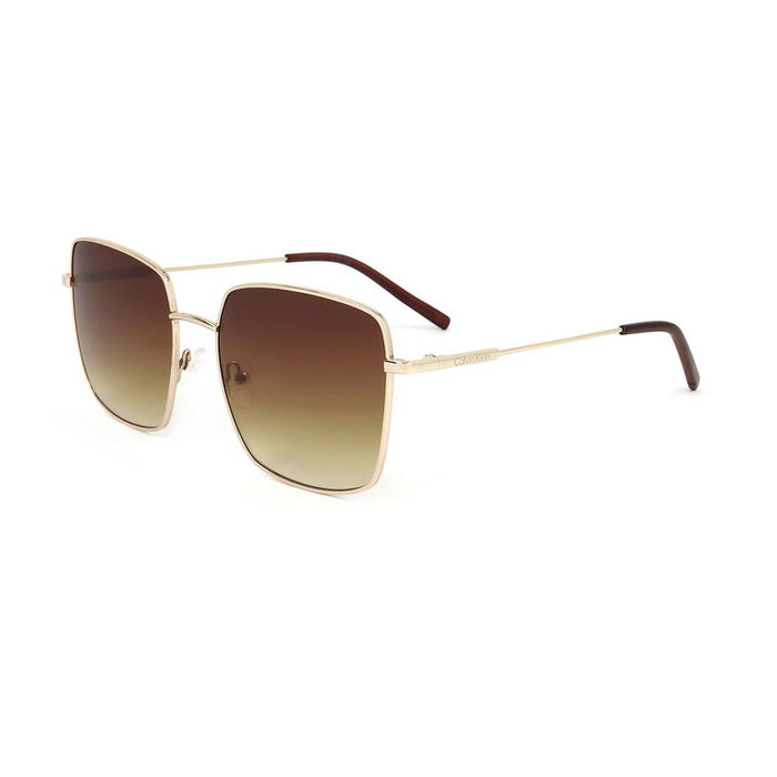 Calvin Klein Gafas de Sol Mujer CK22121S Metálicas Cuadradas 145 mm Calvin Klein Gafas de Sol Mujer CK22121S Metálicas Cuadradas 145 mm