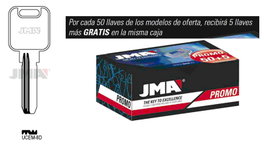 JMA Llaves de Seguridad Latón UCEM-8D (50+5 unidades) de llave maestra
