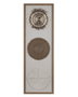 DKD Home Decor Cuadro de Yute y Algodón 40x3x120 Círculos 3D Natural
