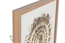 DKD Home Decor Cuadro Scandi Natural Blanco 120 x 40 cm (2 Unidades)