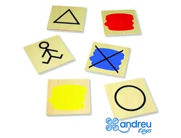 Andreutoys Juego Bloques Lógicos Atributos 20 Piezas 27x10x5 cm