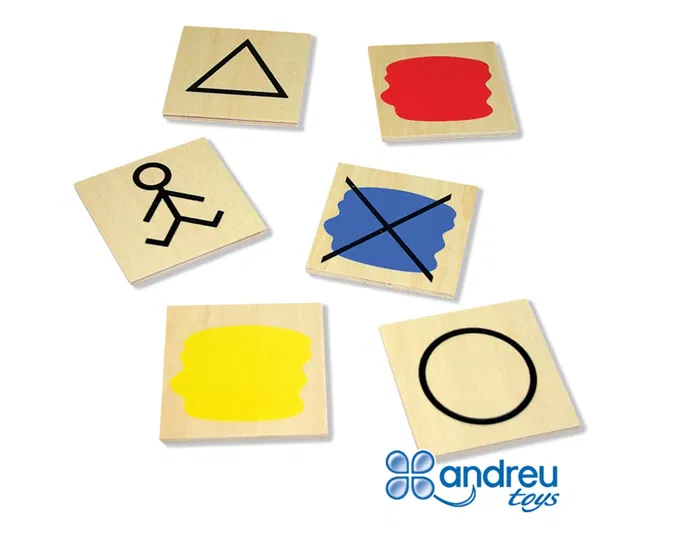 Andreutoys Juego Bloques Lógicos Atributos 20 Piezas 27x10x5 cm