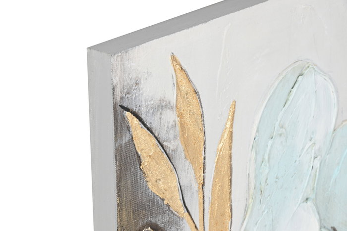 DKD Home Decor Cuadro Lienzo MDF 60x3x90 Flor Surtido de 2 unidades