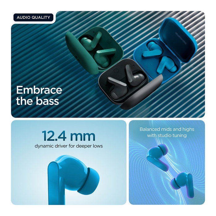 Motorola Moto Buds Bass Blue Jewel