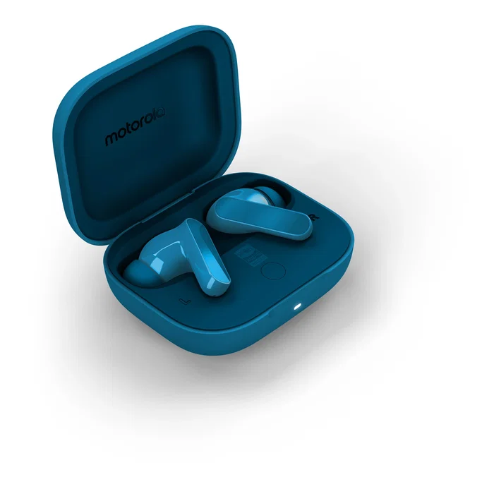 Motorola Moto Buds Bass Azul Blue Jewel TWS con Cancelación de Ruido