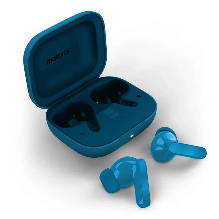 Motorola Moto Buds Bass Azul Blue Jewel TWS con Cancelación de Ruido