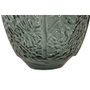 DKD Home Decor Jarrón de Cristal Reciclado con Diseño de Hojas Verde