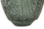 DKD Home Decor Jarrón de Cristal Reciclado con Diseño de Hojas Verde