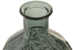 DKD Home Decor Jarron Tropical Verde 29 x 59 x 29 cm Cristal Reciclado