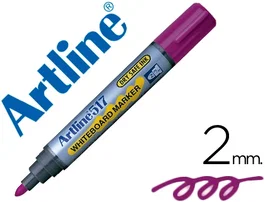 Artline EK-517 Rotulador para pizarra blanca, punta redonda 2 mm, color violeta