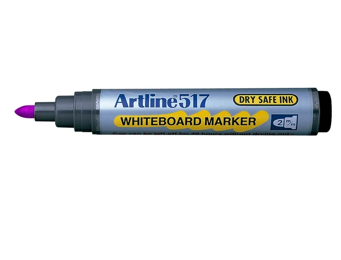 Artline EK-517 Rotulador para pizarra blanca, punta redonda 2 mm, color violeta
