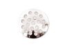 Innspiro Base de anillo metálico para coser plateado 12mm (10 unidades)