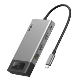 Belkin CONNECT 8-in-1 USB-C Hub para 2 pantallas INC027hqSGY