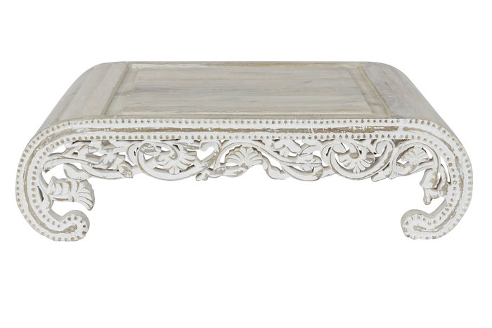 DKD Home Decor Mesita Auxiliar Indio Blanco 63.5 x 25.4 x 89 cm DKD Home Decor Mesita Auxiliar Indio Blanco 63.5 x 25.4 x 89 cm