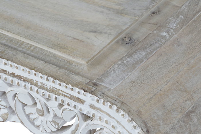 DKD Home Decor Mesita Auxiliar Indio Blanco 63.5 x 25.4 x 89 cm DKD Home Decor Mesita Auxiliar Indio Blanco 63.5 x 25.4 x 89 cm