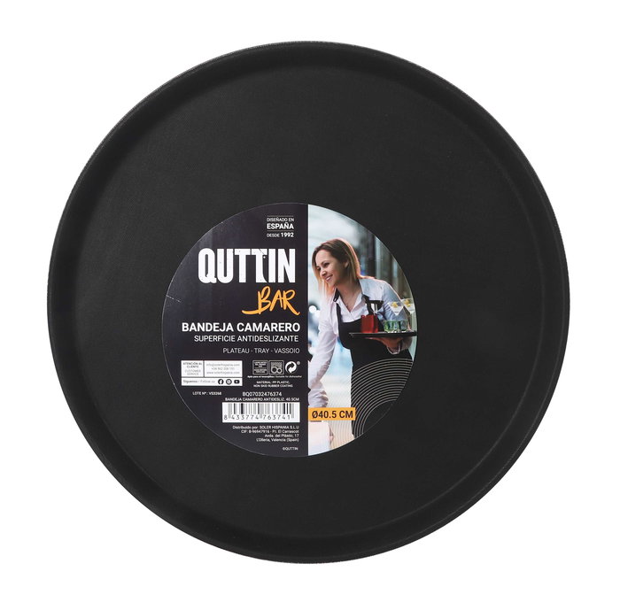 My Bar Bandeja Camarero Antideslizante 40.4 cm x 40.4 cm (12 Unidades)