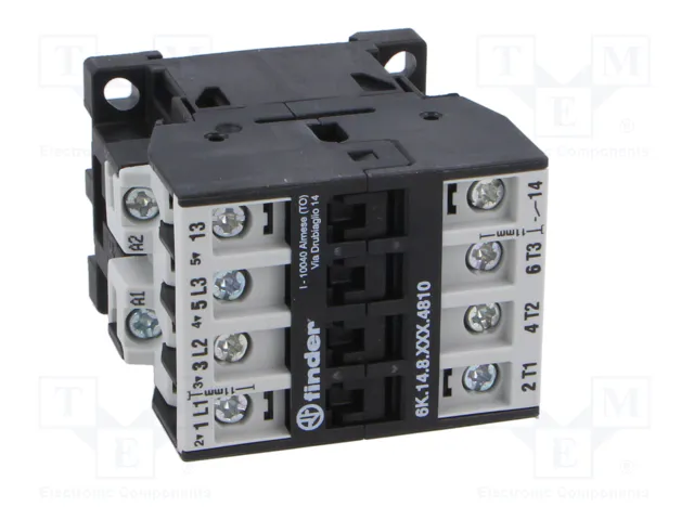 FINDER Contactor 4-polar 6K 24VAC 10A