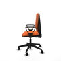 PIQUERAS Y CRESPO Silla de oficina Elche Naranja con brazos fijos