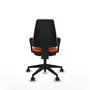 PIQUERAS Y CRESPO Silla de oficina Elche Naranja con brazos fijos